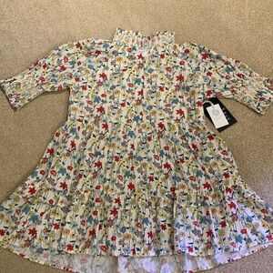 Hyacinth House Elegant Floral Long Sleeve Dress